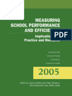 (Annual Yearbook of The American Education Finance Association) Leanna Steifel - Measuring School Performance & Efficiency (2005, Routledge)