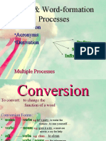 Morphology: Word Formation Processes 