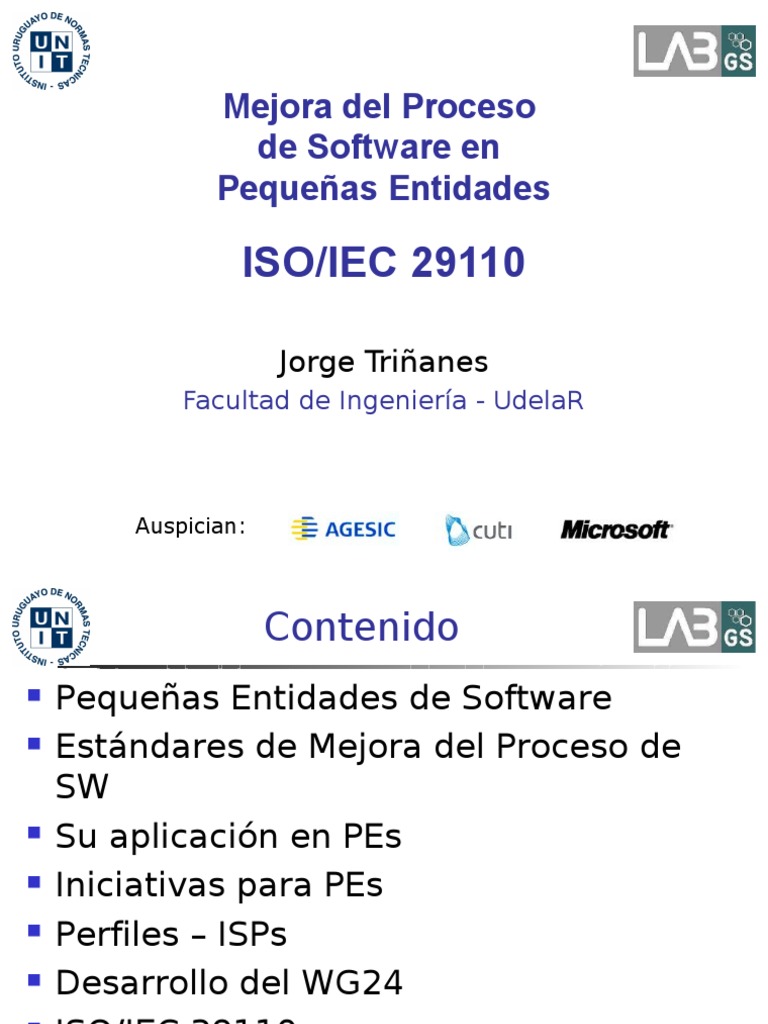 Iso29110 2009 | PDF | Software | Gestión de tecnología de la información