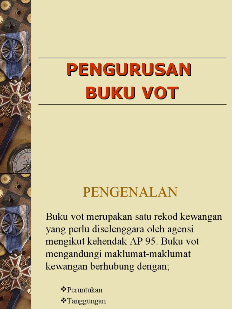 Pengurusan Buku VOT | PDF