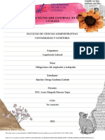 Analisis de Las Obligaciones Del Empleador y Trabajador Sanchez Ortega