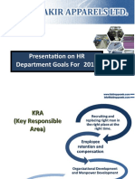 Presentation On HR Department Goals For 2016