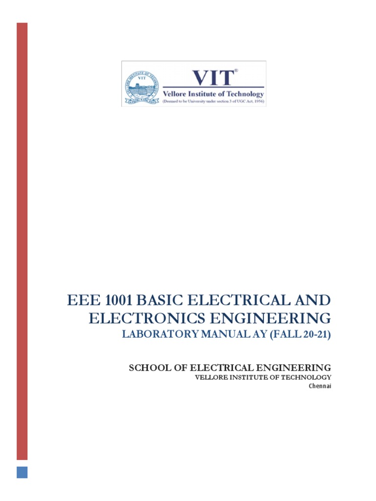 EEE Lab Manual PDF PN Junction Field Effect Transistor