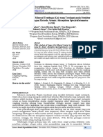 Analisis Kandungan Mineral Tembaga (Cu) Yang Terdapat Pada Struktur Batu Tambang Dengan Metode Atomic Absorption Spectrofotometer (AAS)