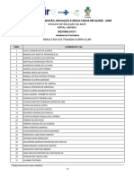 Resultado Da Triagem Curricular Edital 026 - Analista de Contratos