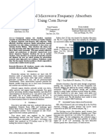 Organic-Based Microwave Frequency Absorbers Using Corn Stover