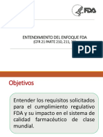 Entendimiento del enfoque FDA (CFR 21 parte 210, 211, 11