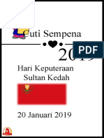 Cuti Cuti Malaysia 2019