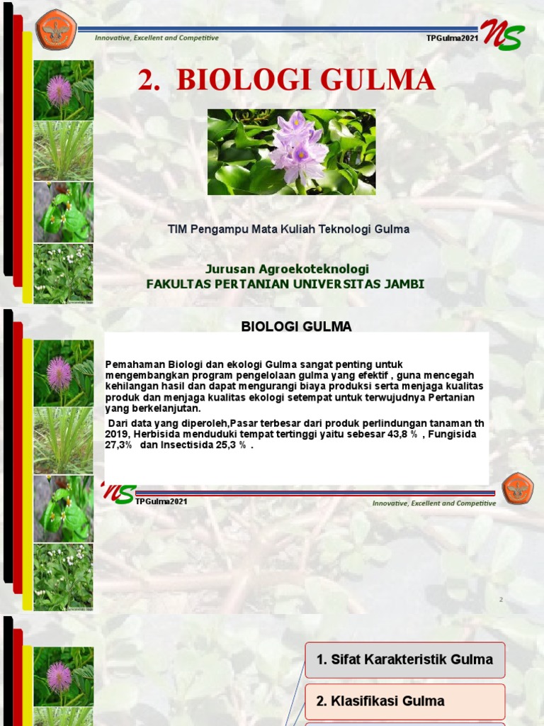 Biologi dan Klasifikasi Gulma | PDF | Sains & Matematika