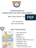 Implementation of Pradhan Mantri Jan Dhan Yojana (PMJDY) : West Tripura District, Tripura