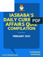 IASbabas Daily Quiz Compilation February 2021