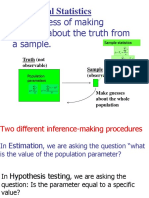 Inferential Statistics and Confidence Intervals