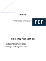 1-Module - 2 Computer Arithmetic-20-01-2022 (20-Jan-2022) Material - I - 20-01-2022 - UNIT-2