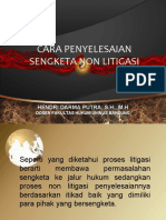 Materi 2 CARA PENYELESAIAN SENGKETA NON LITIGASI