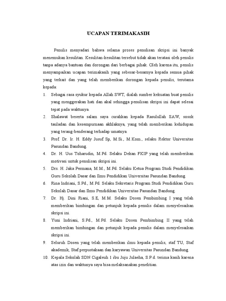 Ucapan Terimakasih Pdf