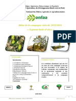 Bilan Huile D Olive 2015