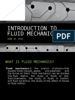 Introduction To Fluid Mechanics: JUNE 10, 2013