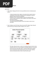 Abmf3213 Islamic Banking - Tutorial 1