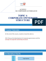 Topic 4 - Corporate Ownership Structure