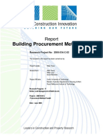 Report - Building Procurement Methods