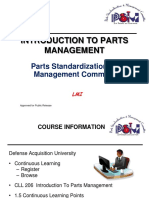 Introduction To Parts Management - PSMC