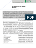 Review of Hydrogen Production by Catalytic