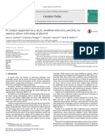 Pt Catalyst Supported on -Al2O3 Modified With CeO2 and ZrO2 For