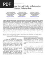 Artificial Neural Network Model For Forecasting Foreign Exchange Rate