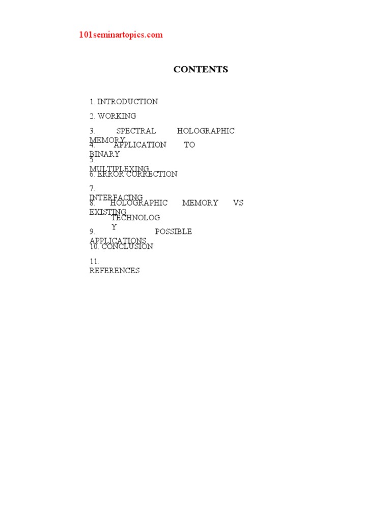 Holographic Memory | PDF | Holography | Computer Data Storage