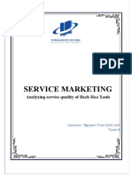Service Marketing: Analyzing Service Quality of Bach Hoa Xanh