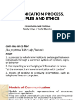 Commmunication Proc, Prin, Ethics