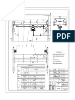 1ton Single Girder Overhead Crane Drawing