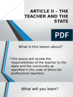 EDUC 3 L10. The Teacher and The State