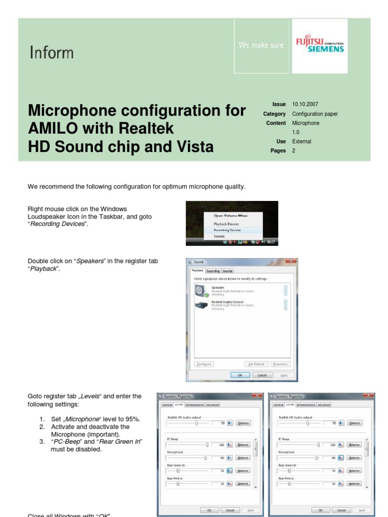 Microphone Config en | PDF | Microphone | Acoustics