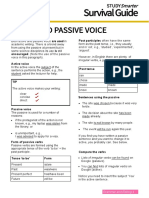 Active and Passive Voice: Survivalguide