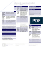 Cyber Security - AQA Computer Science Cheat Sheet: by Via