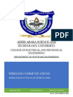 Addis Ababa Science and Technology University: Wireless Communications