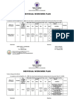 Individual Workweek Plan: Schools Division Office of Catanduanes