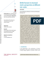 Brittle Fracture in Structural Steels: Perspectives at Different Size-Scales