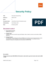 Information Security Policy May 2020