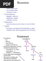 Recursion: - Programming