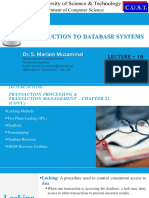 Introduction To Database Systems: Dr. S. Mariam Muzammal