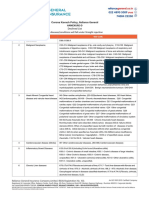 The Proposals With Below Mentioned Diseases/conditions Will Fall Under Straight Rejection