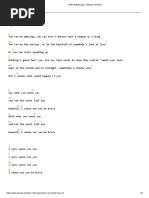 Lyrics Stitches | PDF