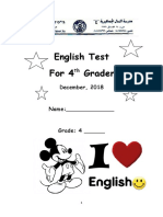 English Test 4th Grade 16.12.2018 (1)