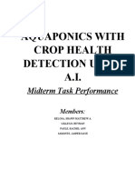 Aquaponics With Crop Health Detection Using A.I.: Midterm Task Performance