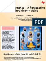 Good Governance - A Perspective From Sri Guru Granth Sahib