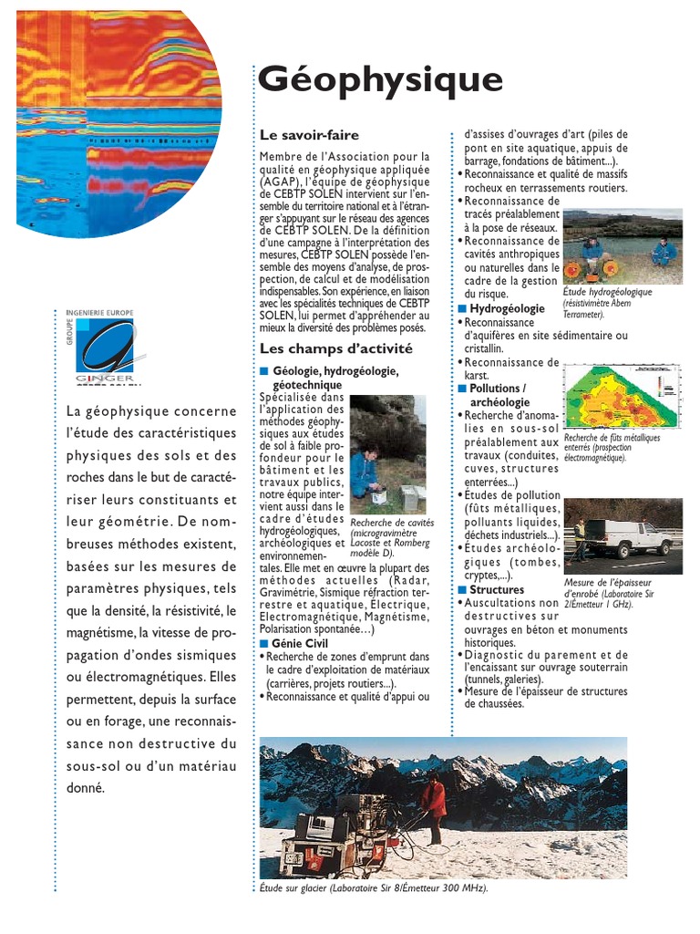 Géophysique : Études et Applications | PDF | Sciences de la terre