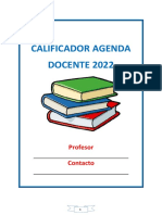 2022 Cuaderno Agenda Docente