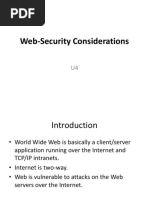 Web-Security Considerations